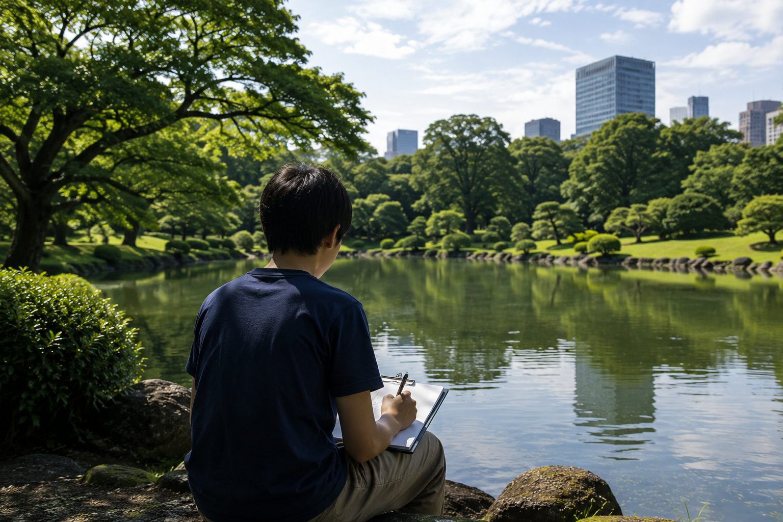 Studying at the Imperial gardens